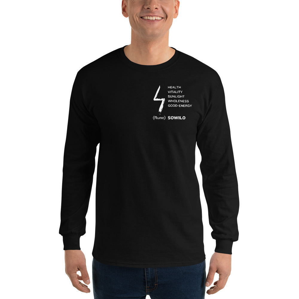 Sun Rune "There is No Change without Action" Men’s Long Sleeve Shirt