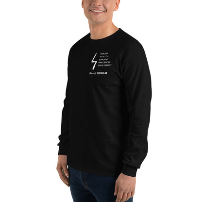 Sun Rune "There is No Change without Action" Men’s Long Sleeve Shirt