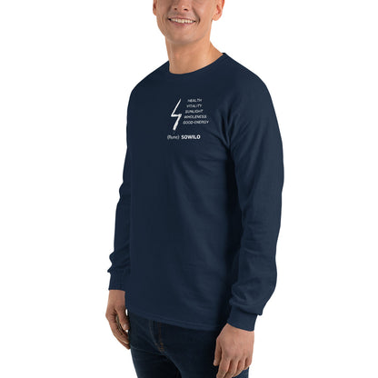 Sun Rune "There is No Change without Action" Men’s Long Sleeve Shirt