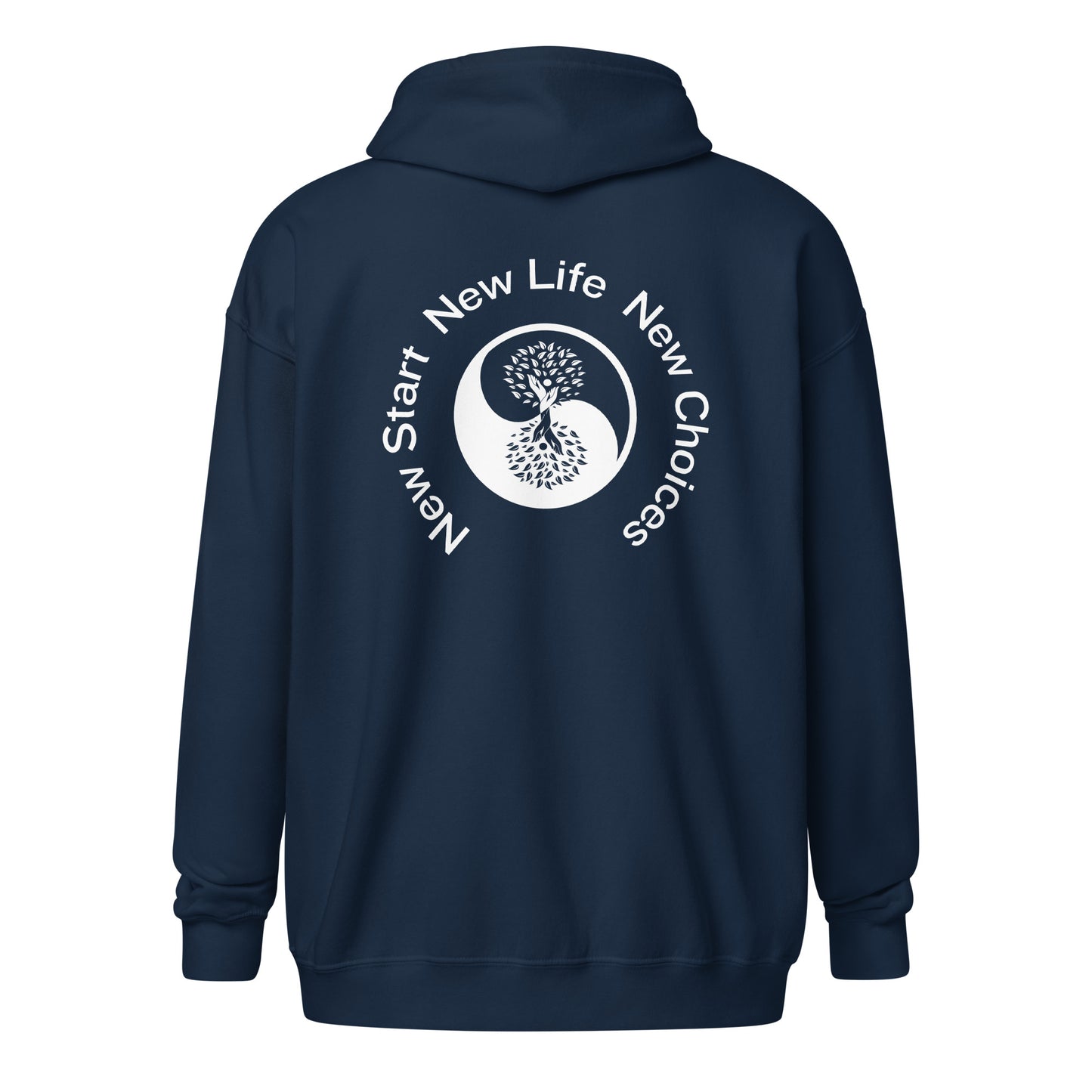 New Start, New Life, New Choices Unisex Zip Hoodie