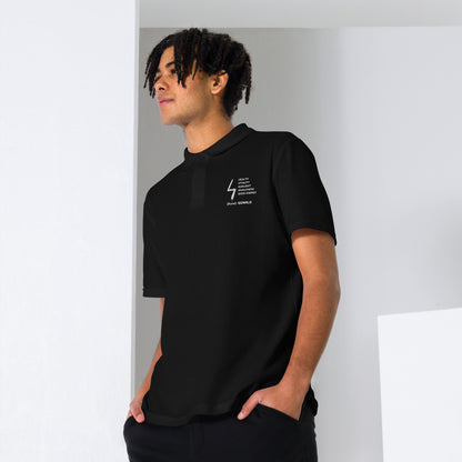 Sun Rune "There is No Change Without Action" Unisex polo shirt