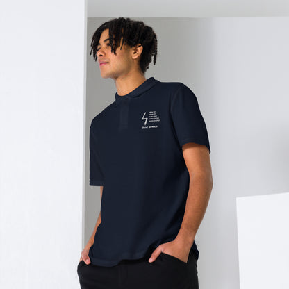 Sun Rune "There is No Change Without Action" Unisex polo shirt