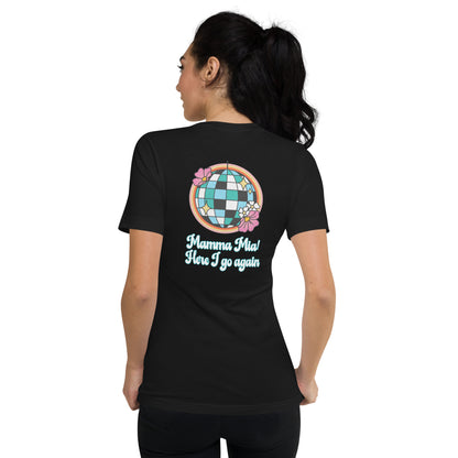 Mamma Mia Disco ball Unisex Short Sleeve V-Neck T-Shirt