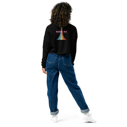 Mamma Mia Retro Crop Sweatshirt