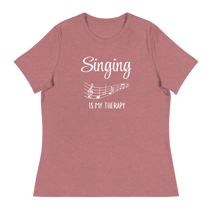 Singing is my Therapy Women's Relaxed T-Shirt